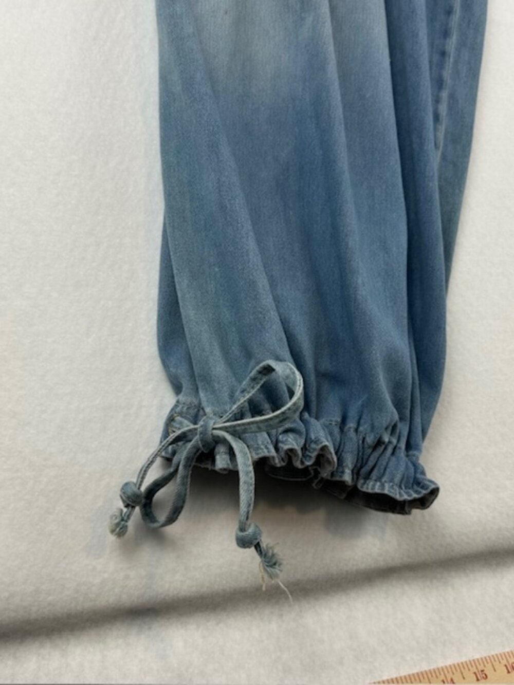 Free People We the Free | Lotus Balloon Jeans Womens light wash Bijou Blue sz 28 - Picture 4 of 14